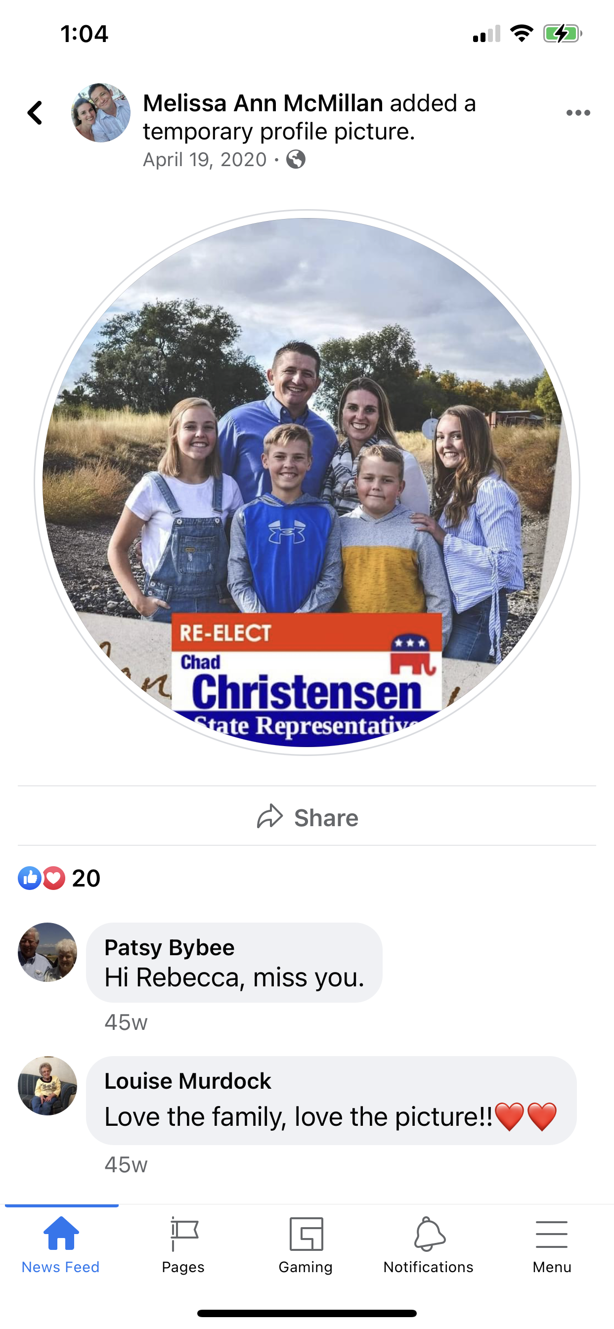 Melissa Ann McMillan profile picture update